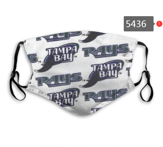 2020 MLB Tampa Bay Rays #1 Dust mask with filter-0